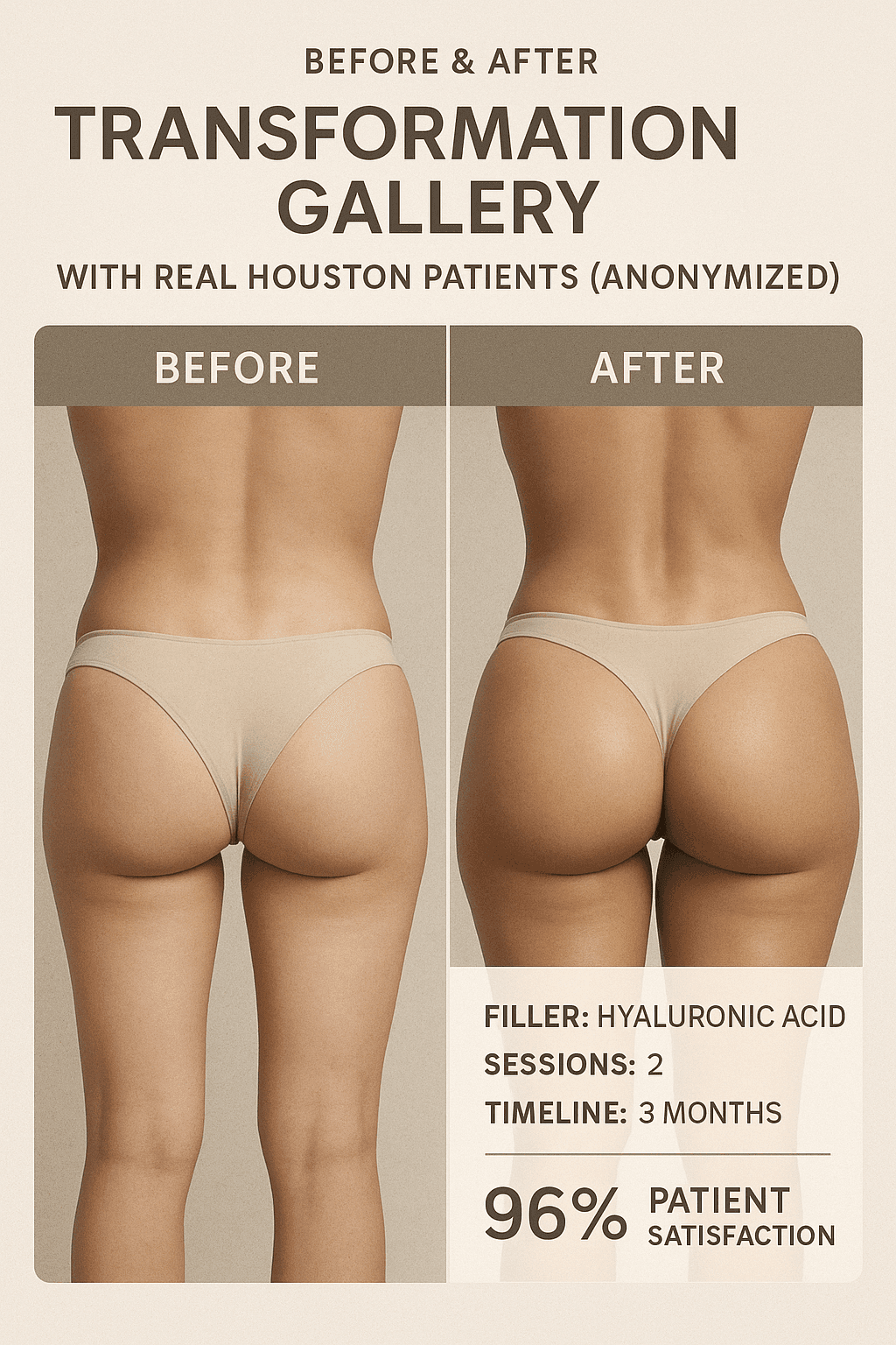 Before/after transformation gallery Houston Texas